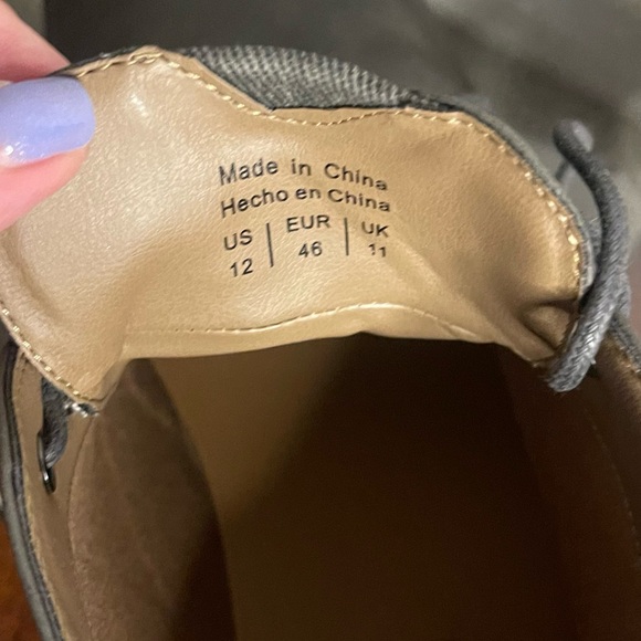 Hawker Rye- Men’s Gray Lace-Up Shoes NWOT Size 12 - Picture 7 of 11